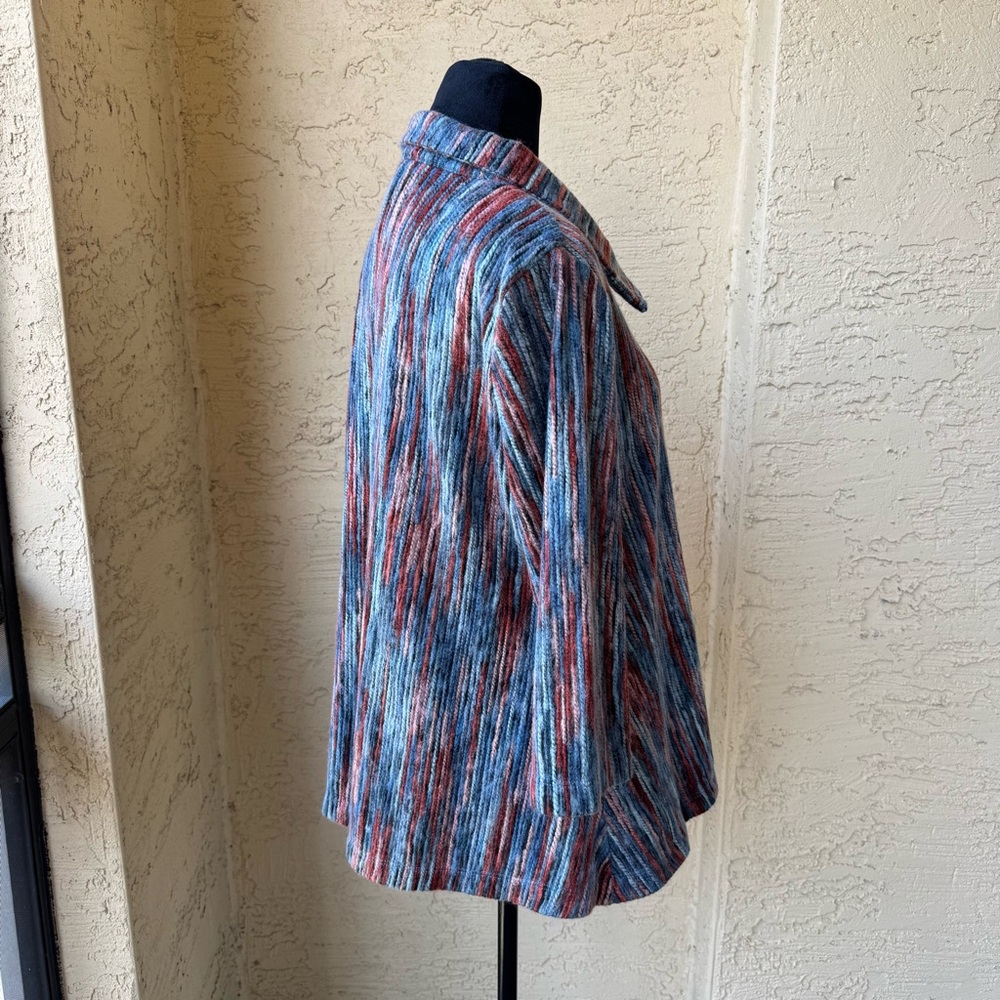 Multiples Multicolor Button Front Jacket Sz Ps Co… - image 2